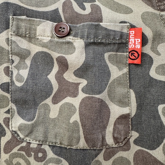 Standard & Grind Camo long sleeve button up shirt - Picture 4 of 6